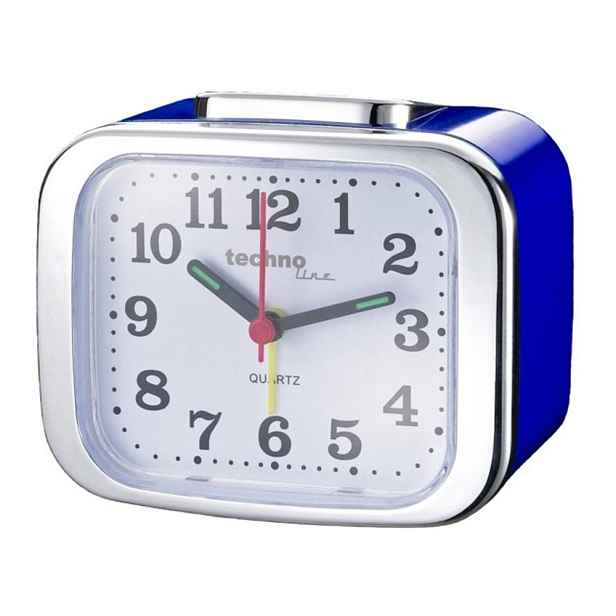 Analogový budík Modell XL blue