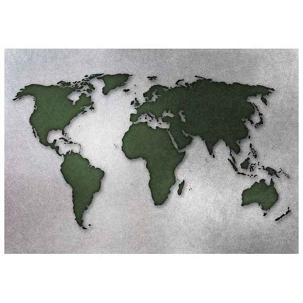 Fototapeta Mapa světa Geografická v klidných tónech vinyl 208x146 lepidlo