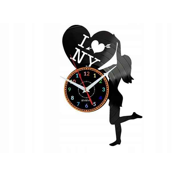 I Love New York Nápad na Dárek Nástěnná Dekorace z vinylové desky