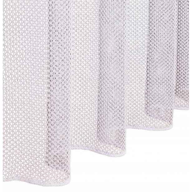 Módní záclona bukla bílá na míru s páskou lehká elegantní 250x230