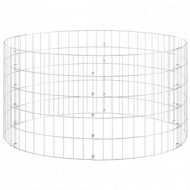 vidaXL Zahradní kompostér Ø 100 x 50 cm pozinkovaná ocel