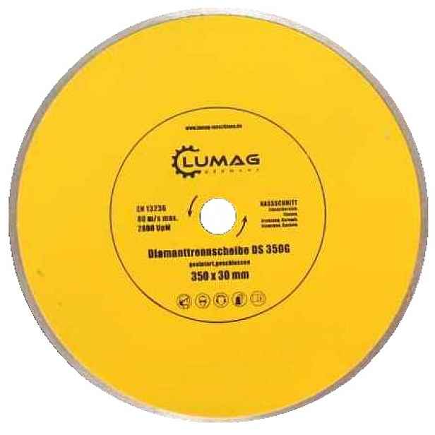 Kotouč řezný diamantový Lumag DS350G 350×30 mm