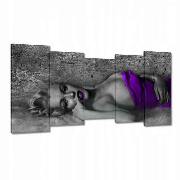 Obrazy 150x80 Fialová Marilyn Monroe