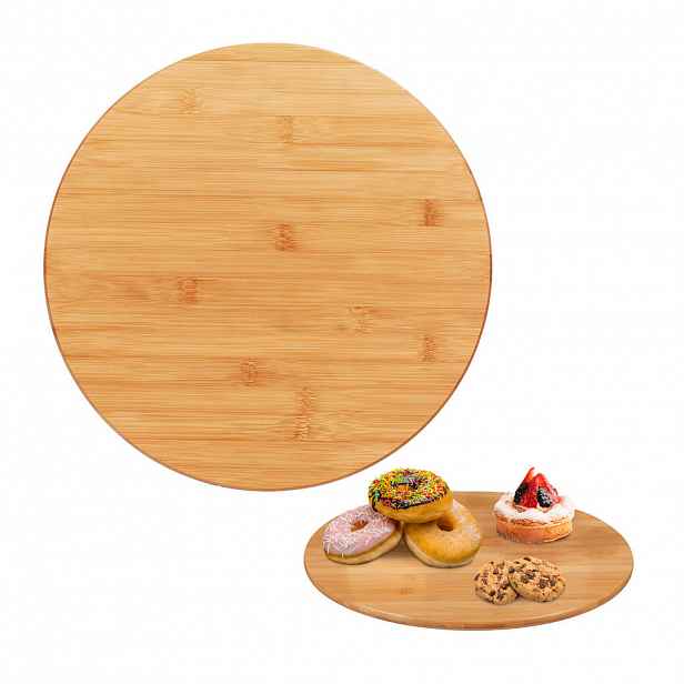 Relaxdays PODNOS Přírodní bambus otočný 40 cm
