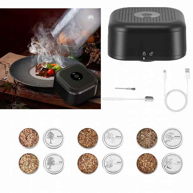 Sada na uzení Whisky elektrický smoker Dárek pro chlapa a chlapce