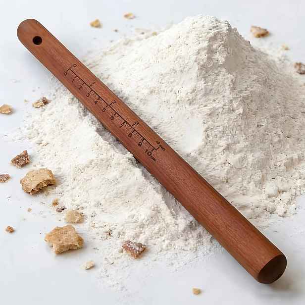 TEMU Přírodní dřevěný váleček, vhodný na těsto na knedlíky, palačinky a pečení. Kuchyňský nástroj na těstoviny a pečení
