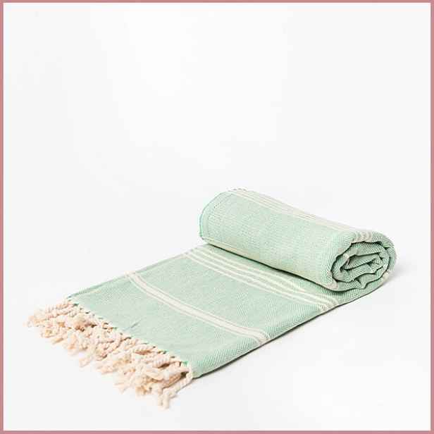 Hammam ručník Soft Basic 100% bavlna Yeye zeleň
