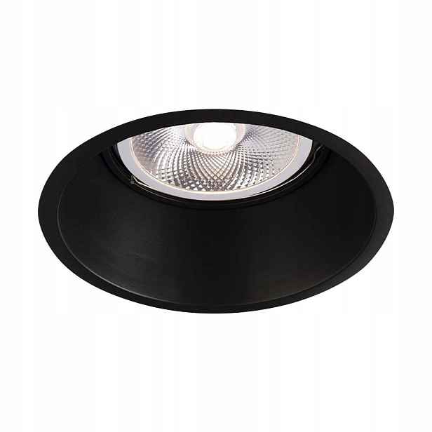 Lampa bodová zapuštěná pohyblivá černá kulatá 18 cm očko Shilo