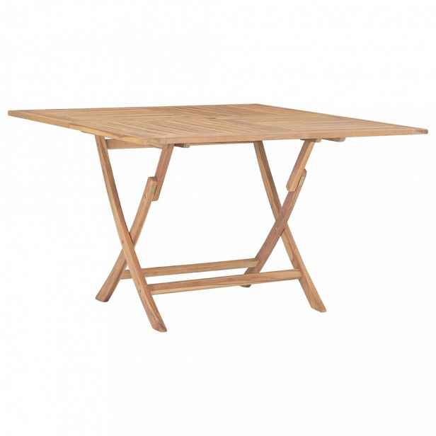 Skládací zahradní stůl 120x120 cm teakové dřevo