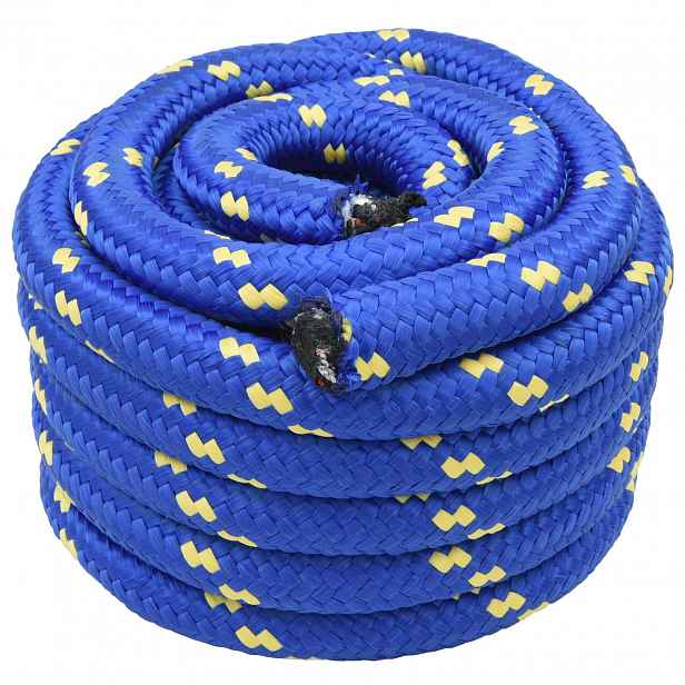 vidaXL Lano na loď 3 mm 5 m Modrá PP