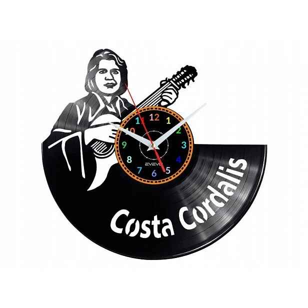 Costa Cordalis Dekorativní Nástěnné Hodiny Moderní Vinylová Deska Na