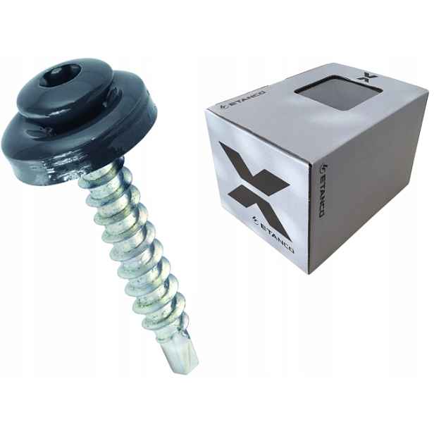 Farmářské šrouby Etanco Torx 4,8x35 mm 250 ks Ral 7016 Panhead Gunnebo