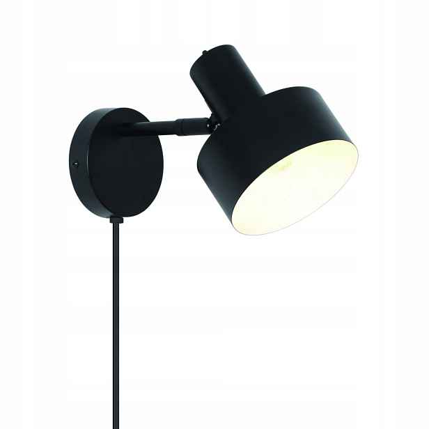 Nástěnné pohyblivé svítidlo E27 15W Kov Černá Moderní Matis Nordlux 17 cm