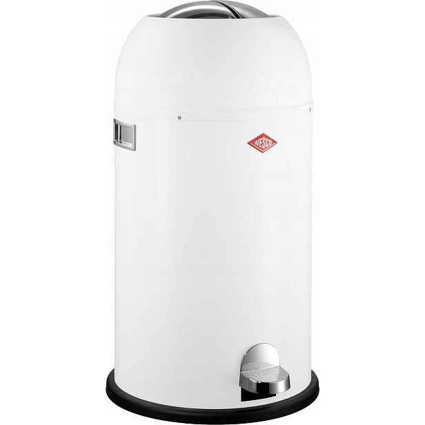 Odpadkový koš bílý 33 l Kickmaster Wesco