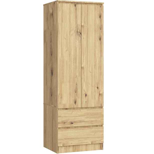 Šatní skříň se šuplíky 60 cm WREN - dub artisan