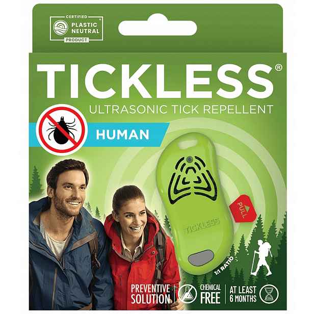 Tickless Human Ultrazvuková ochrana proti klíšťatům na klíšťata Green