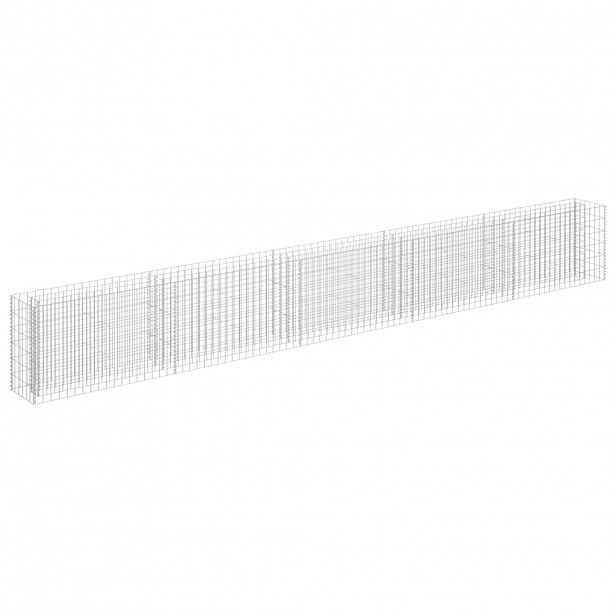 vidaXL Gabionový vyvýšený záhon pozinkovaná ocel 450 x 30 x 60 cm