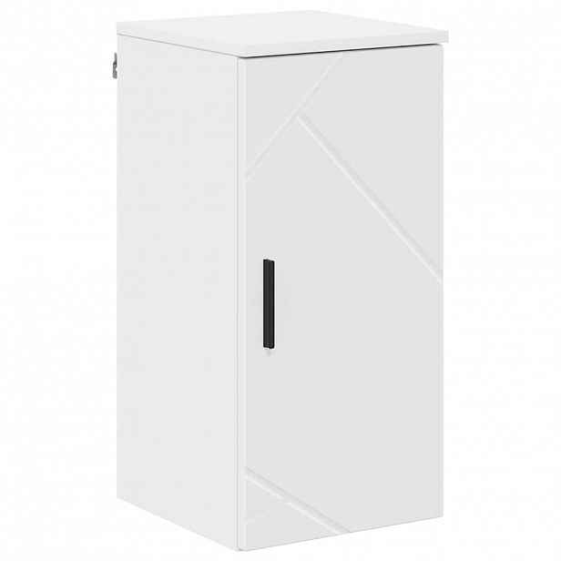 vidaXL Koupelnová skříň Bílá 30 x 31,5 x 61 cm Kompozitní dřevo, Kov