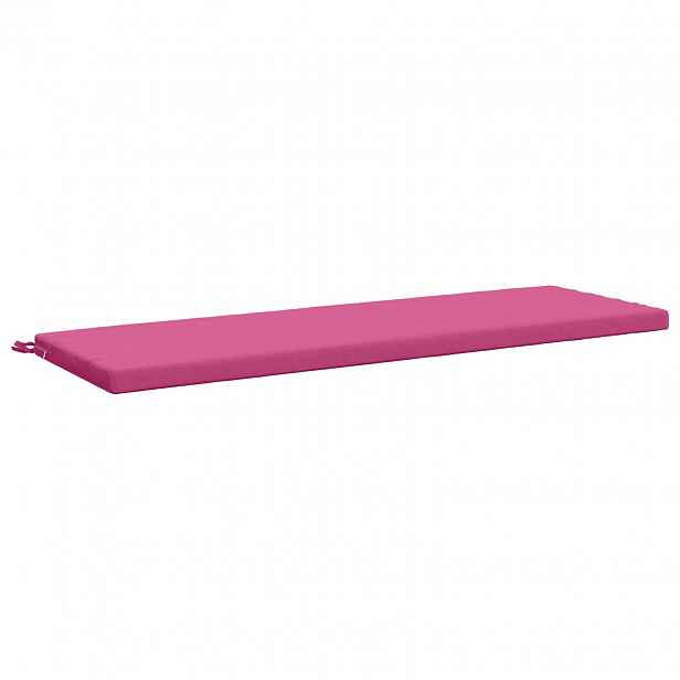 vidaXL Polštář na lavici SOEST 100% polyester Růžová 140 x 50 x 5 cm