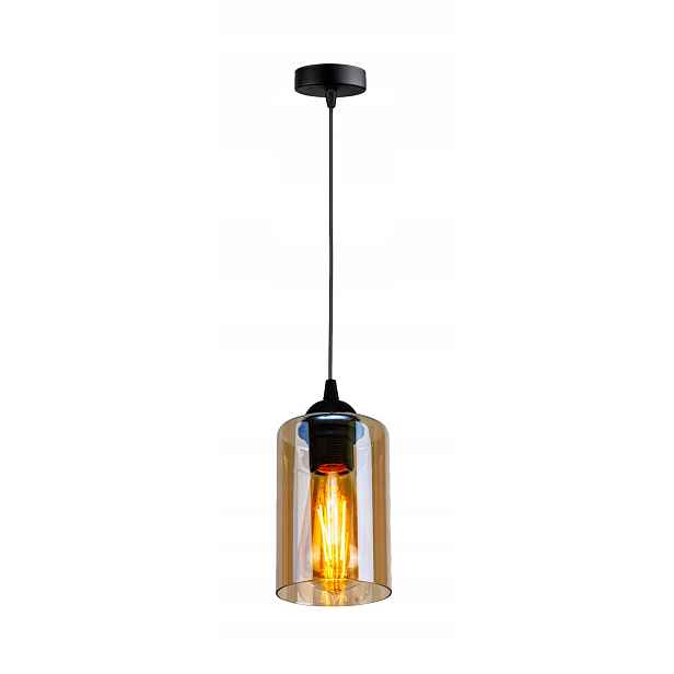 Závěsná skleněná lampa 100 cm E27 Bistro Candellux