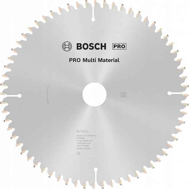 Kotouč pro kotoučovou pilu Hm 235x2,4/1,8x30 64Z Bosch Ve Multi Material