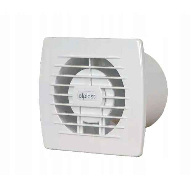 Koupelnový nástěnný ventilátor Eol 120 T 150 m3/h Elplast, časovač 19 W