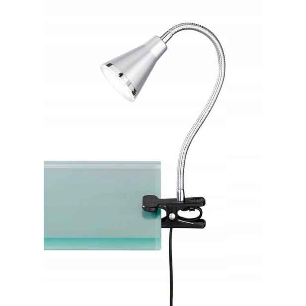 noční stolní lampa s klipem Arras stříbrná Rl R22711187