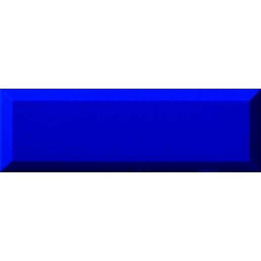 Obklad Ribesalbes Chic Colors azul bisel 10x30 cm lesk CHICC1297