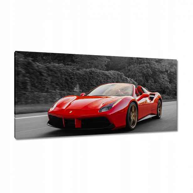 Obrazy 115x55 Červené Ferrari Fura