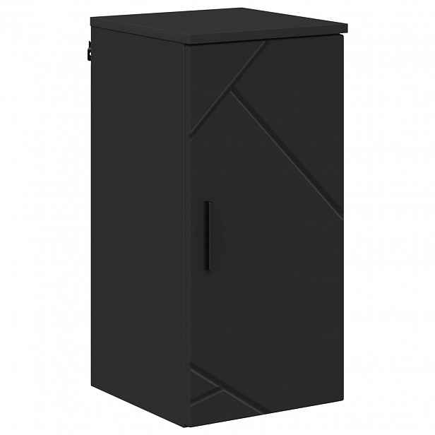 vidaXL Koupelnová skříň Černá 30 x 31,5 x 61 cm Kompozitní dřevo, Kov