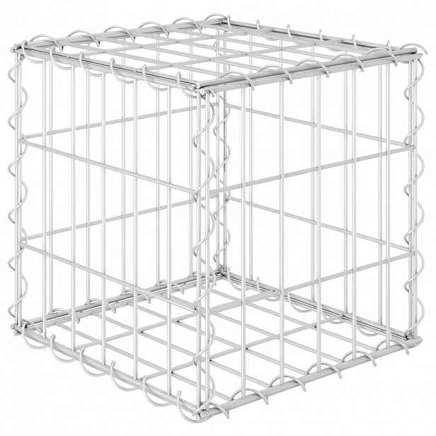 vidaXL Gabionový vyvýšený záhon krychle ocelový drát 30 x 30 x 30 cm