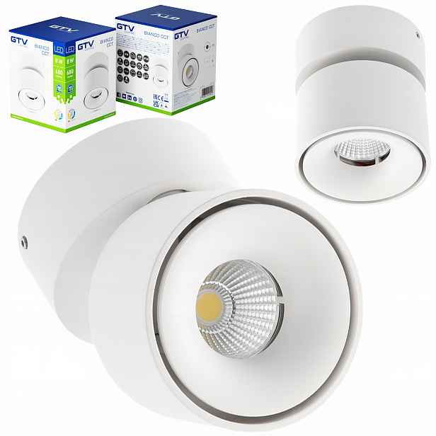 Gtv Led Bianco 8W 4000K bílá LD-BNCC8WOB-NB