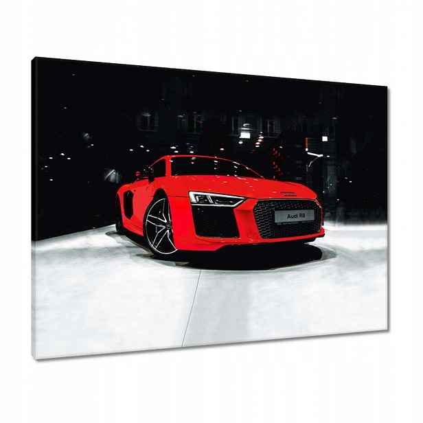 Obrazy 80x60 Červené Audi Audica R8