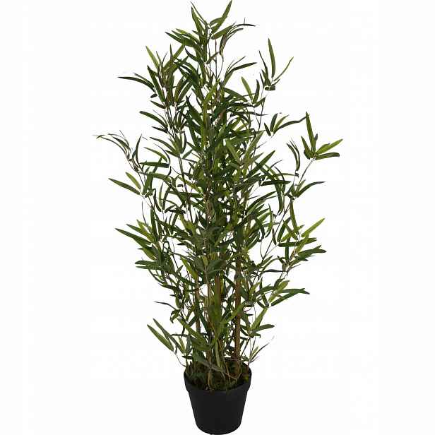 Umělý Bambusový Stromek V Květináči 90 CM, Průměr 40 CM, Polyetylen, Železo