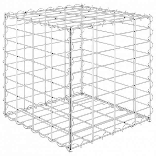 vidaXL Gabionový vyvýšený záhon krychle ocelový drát 40 x 40 x 40 cm