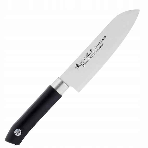 Satake Sword Smith Japonský kuchyňský Nůž Mini Santoku na Zeleniny 56 Hrc 15cm