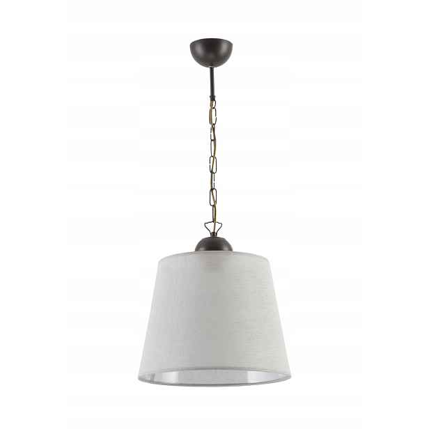 Jupiter Minimalistická závěsná lampa Kamelia Venge Šedá 1xE27 15W