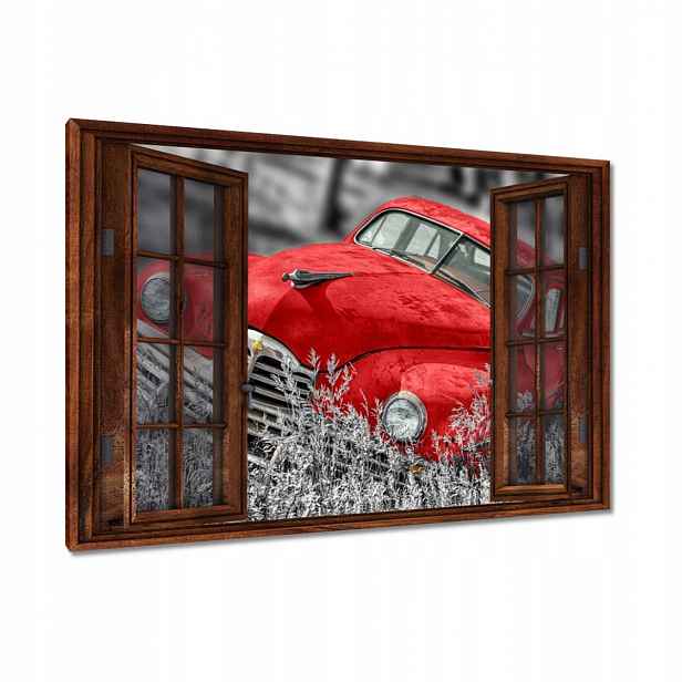Obrazy 90x60 Červené staré auto