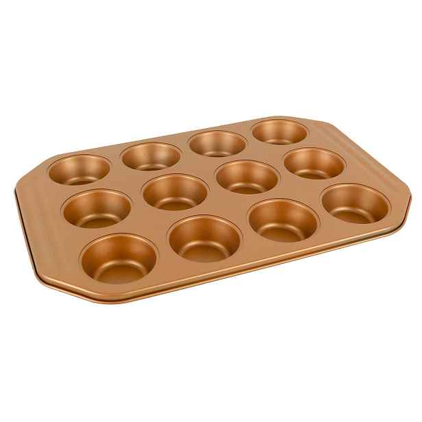 PROHOME - Forma na muffiny 12ks GOLD