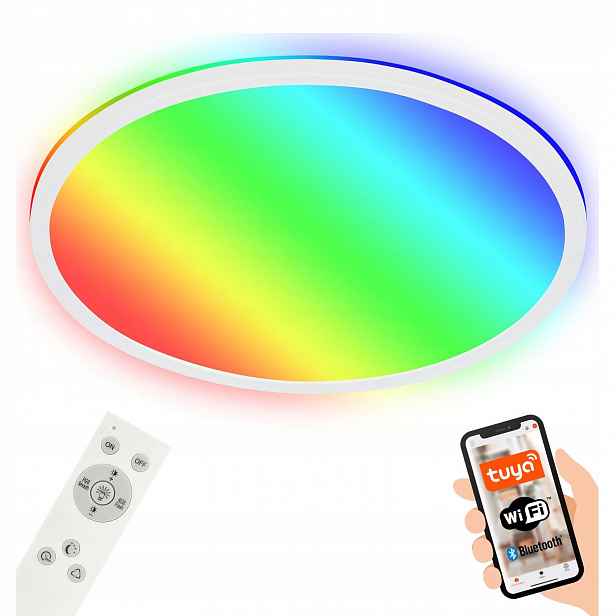 Stropní svítidlo Stropní Svítidlo Led WiFi Rgb 22W 2700lm 4000K dálkový ovladač chytrá aplikace