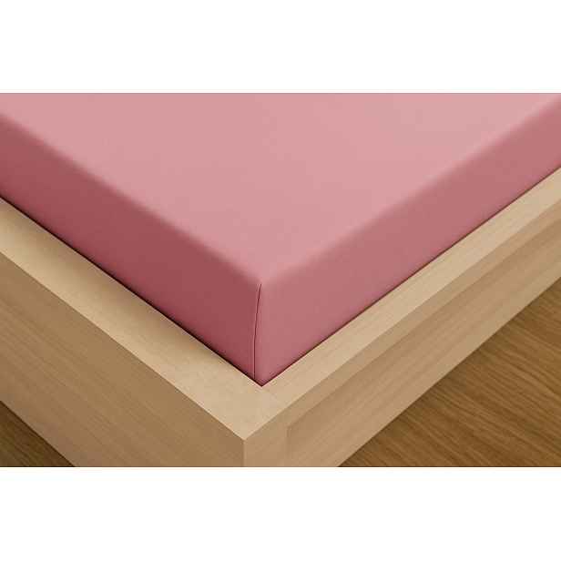 Jersey prostěradlo s lycrou DeLuxe 140x200 světle růžové