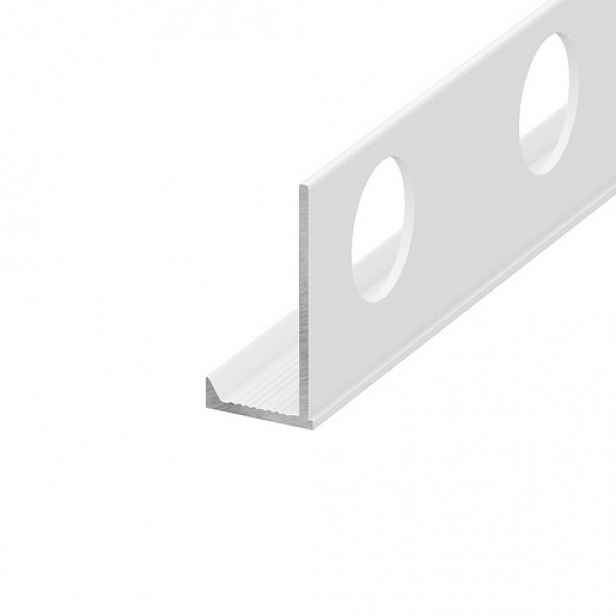 Lišta ukončovací "L" Eviso stone white mat, hliník komaxit, délka 270 cm, výška hrany 10 mm, ALWH0410