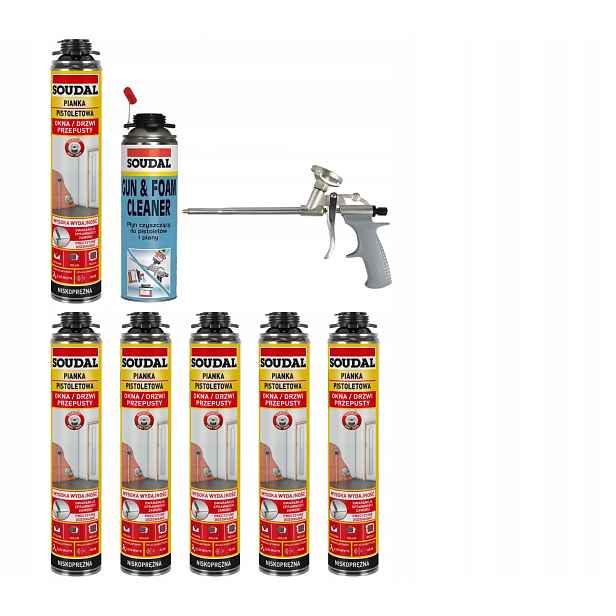 Soudal Sada pistolová pěna 121105 6 Ks GUN/pistole FG-STD15