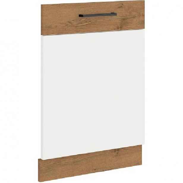 Dvířka pro vestavnou myčku VANYA - 60x72 cm, bílá / dub lancelot