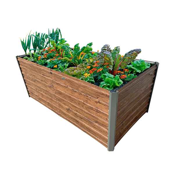 Garden King Vyvýšený záhon AGRO BED 200 x 77 x 100 cm, 3D design dřevo, kov BZV24