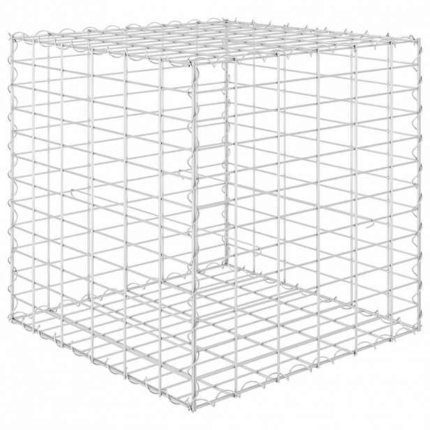 vidaXL Gabionový vyvýšený záhon krychle ocelový drát 60 x 60 x 60 cm