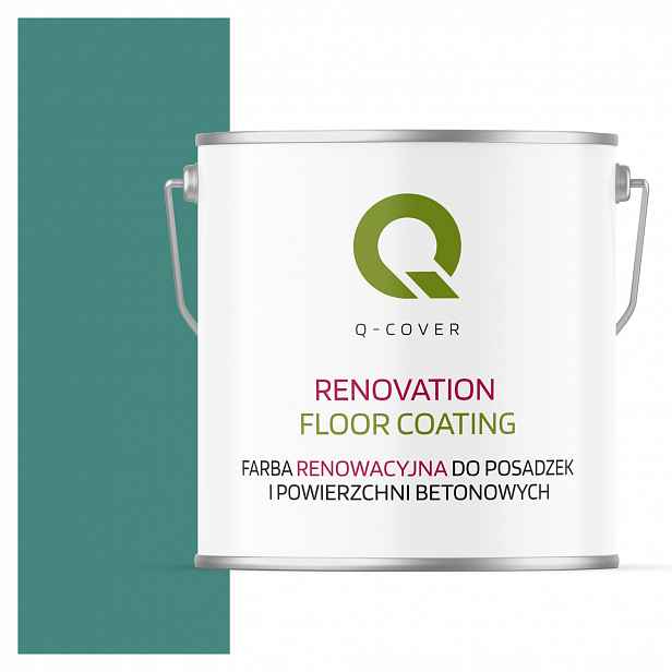 Barva Pro Renovaci Podlah Z Betonu Tyrkysová Mátová Ral 6033 Polomat 5L