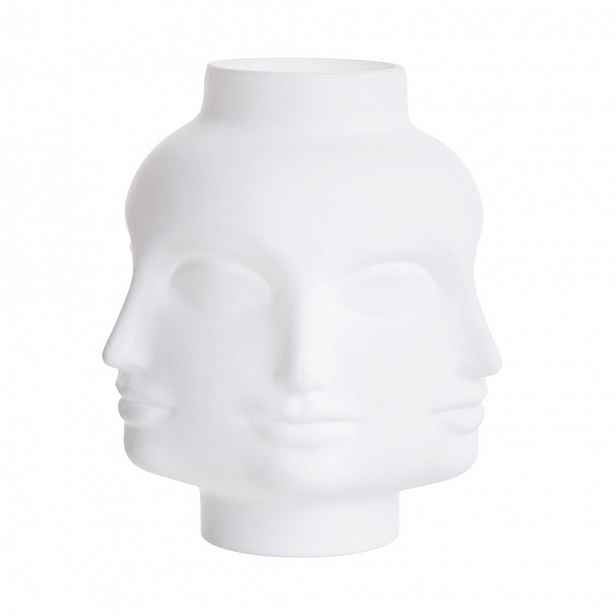 Butlers FACES Váza 21 cm - bílá