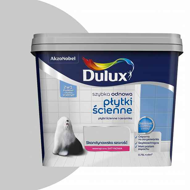 Dulux Rychlá Obnova Stěnové dlaždice 0,75L Skandinávská šedá