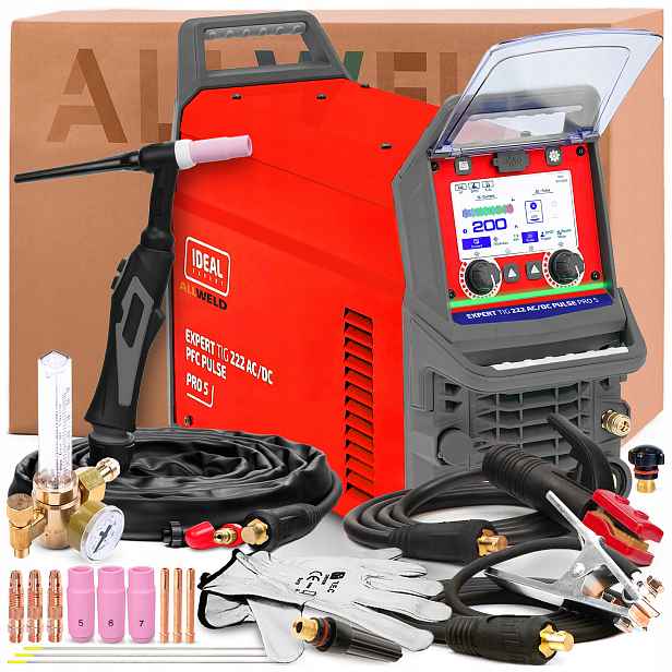 Invertorová Svářečka Ideal Expert Tig 222 Ac/dc Pulse PRO5 LCD 200A Tig Puls
